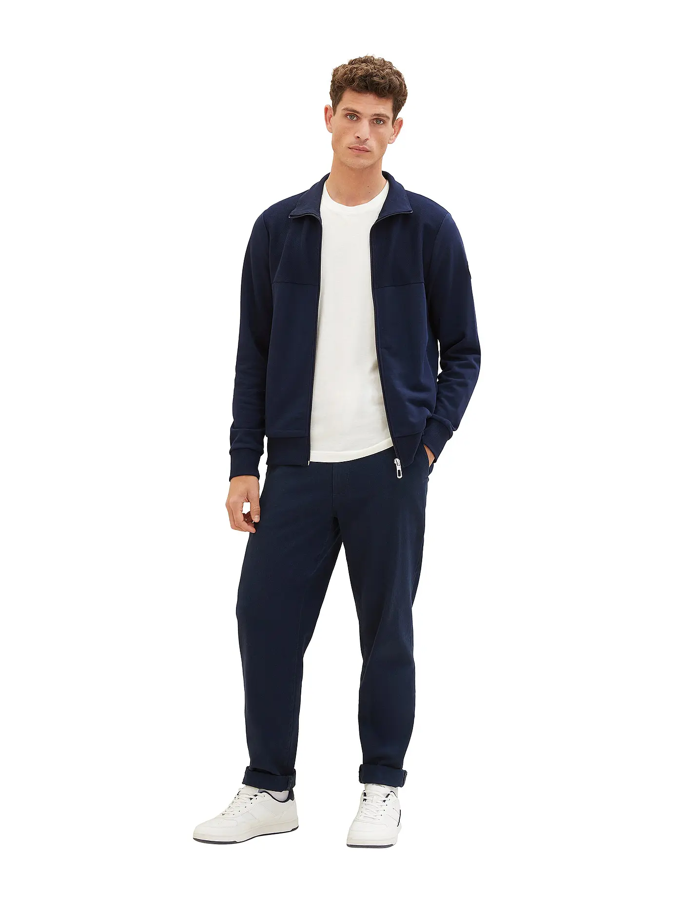 TOM TAILOR | Sweatjacke | blau